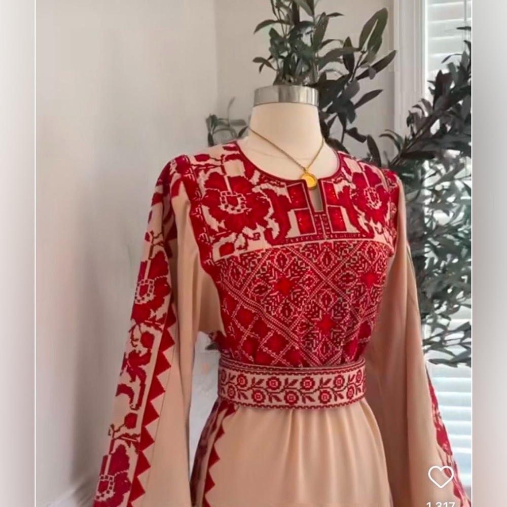Palestinian embroidered thobe